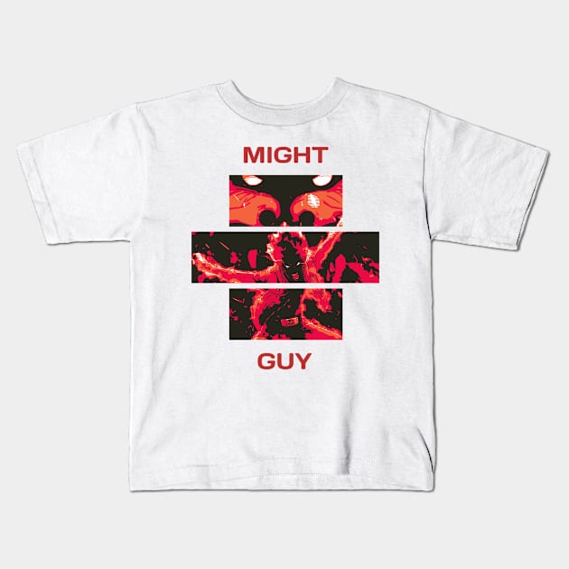 Might Guy Kids T-Shirt by creamypaw design